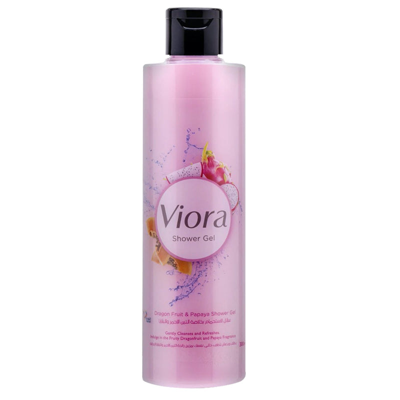 Viora Shower Gel Dragon Fruit & Papaya Refreshing Body Wash 300 ml