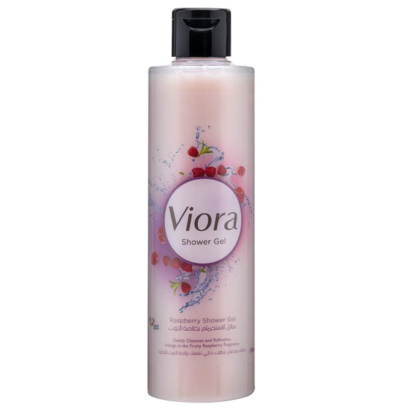 Viora Raspberry Shower Gel Soap-Free Cleansing Formula 300 ml