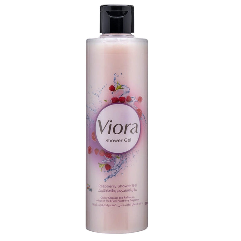 Viora Raspberry Shower Gel Soap-Free Cleansing Formula 300 ml
