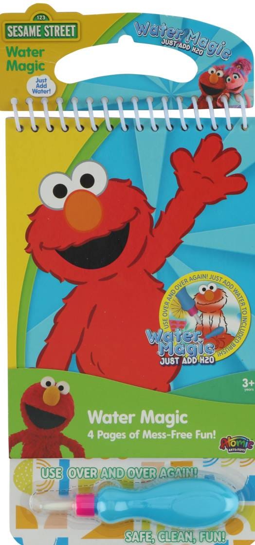 Sesame Street Water Magic Elmo Coloring Pad Reusable Water-Activated Booklet with Refillable Pen