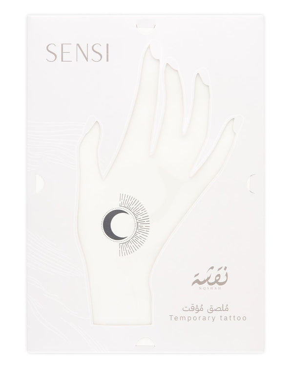 SENSI NQSHA Temporary Henna Stickers Arabic Designs Black