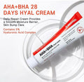 Medi-Peel AHA BHA 28 Days Hyal Cream, 5% Hyaluronic Acid Complex, Facial Cream