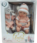 Qisen Baby Doll 37.5 cm with Scarf and Gloves, Red