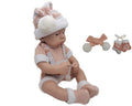 Qisen Baby Doll 37.5 cm with Scarf and Gloves, Red