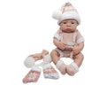 Qisen Baby Doll 37.5 cm with Scarf and Gloves, Red