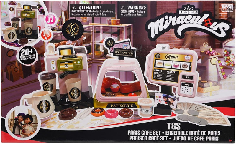Zag Play Miraculous Marinette Ladybug Cash Register Paris Cafe Play Set