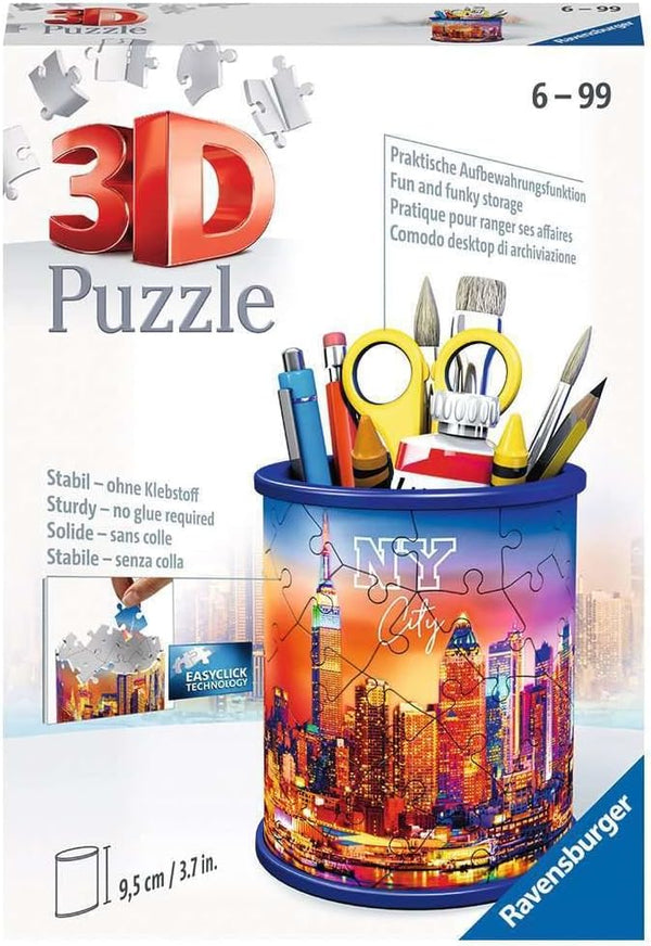 Ravensburger Utensil Skyline 3D Puzzle Pen Holder, New York Design, 54 Pieces