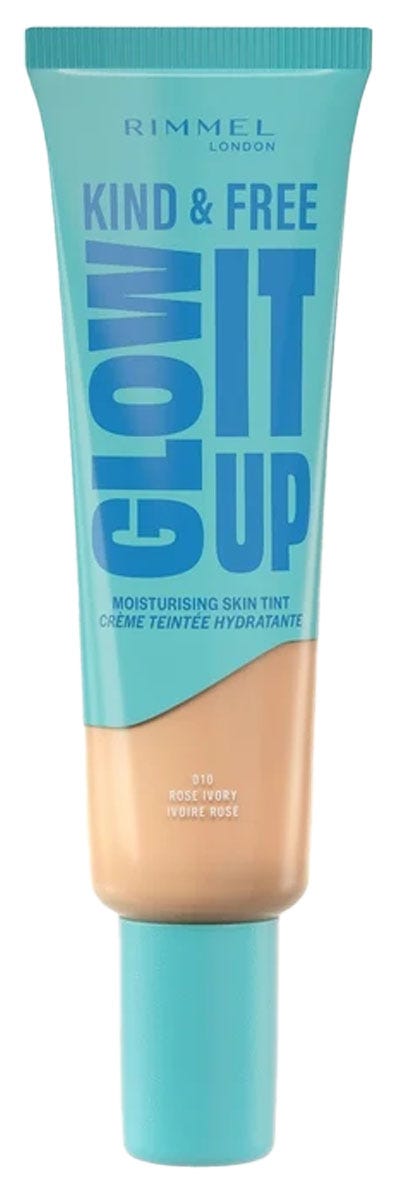 Rimmel Kind & Free Glow It Up Moisturising Skin Tint Liquid Foundation Rose Ivory 010