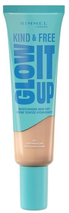 Rimmel Kind & Free Glow It Up Moisturising Skin Tint Dewy Finish 001 Fair Porcelain