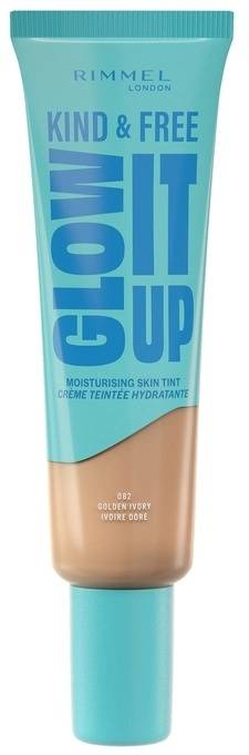 Rimmel Kind & Free Glow It Up Moisturising Skin Tint Dewy Finish 082 Golden Ivory