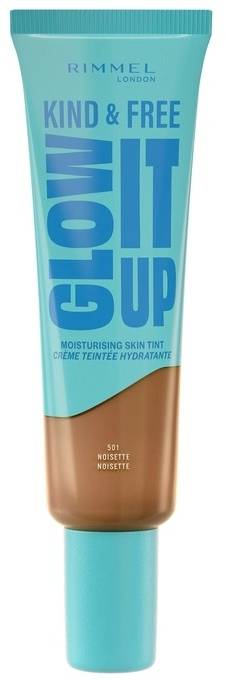 Rimmel Kind & Free Glow It Up Moisturising Skin Tint Dewy Finish Noisette 501