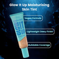 Rimmel Kind & Free Glow It Up Moisturising Skin Tint Liquid Foundation Natural Radiant Finish Soft Beige 200