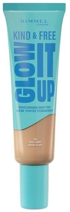 Rimmel Kind & Free Glow It Up Moisturising Skin Tint Dewy Finish True Ivory 103