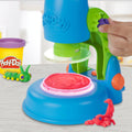 Hasbro Play-Doh Light and Look Microscope Toy Kit with Light-Up Scope, 5 Colors and 4 Slides