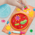 Hasbro Play-Doh Light and Look Microscope Toy Kit with Light-Up Scope, 5 Colors and 4 Slides