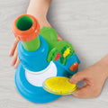 Hasbro Play-Doh Light and Look Microscope Toy Kit with Light-Up Scope, 5 Colors and 4 Slides