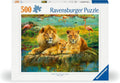 Ravensburger Lions in the Savanna Jigsaw Puzzle, 500 Pieces, 49 x 36 cm