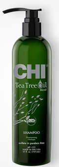 CHI Tea Tree Oil Shampoo Liquid Scalp Purifying Formula with Peppermint and Lavender Oils