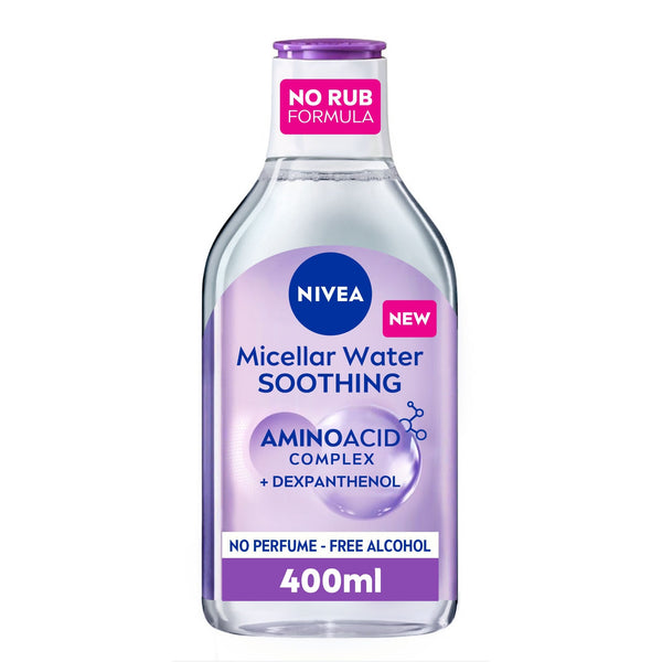 Nivea Micellar Water Makeup Remover Liquid, Fragrance-Free, 400ml