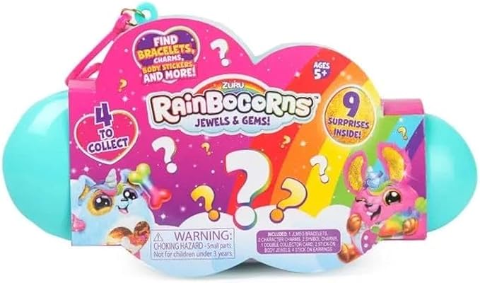 Zuru Rainbocorns Jewels and Gems Heart Case Collectible Set, 24-Piece Pack