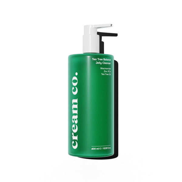 Cream Co. Tea Tree Balance Jelly Cleanser Gel-to-Foam with Zinc PCA and Niacinamide 400 ml