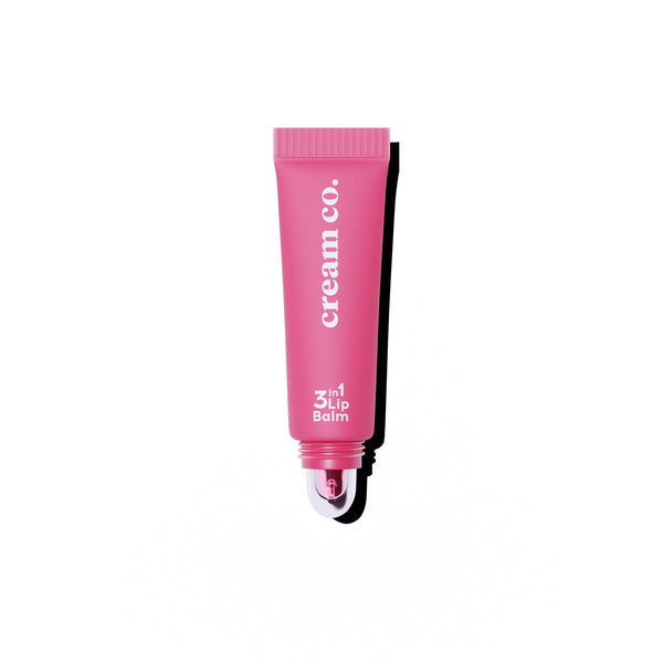 Cream Co. 3in1 Lip Balm, Glossy Hydrating Cream, Hyaluronic Acid and Ceramide, Bubblegum, 10 ml
