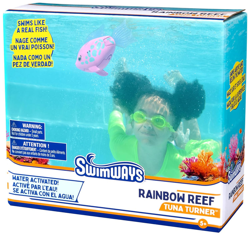 SwimWays Rainbow Reef Tuna Turner Water-Activated Swimming Pool Toy