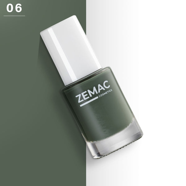 Zemac Nail Polish Liquid Pearly Finish Quick-Dry High-Shine Shade 06