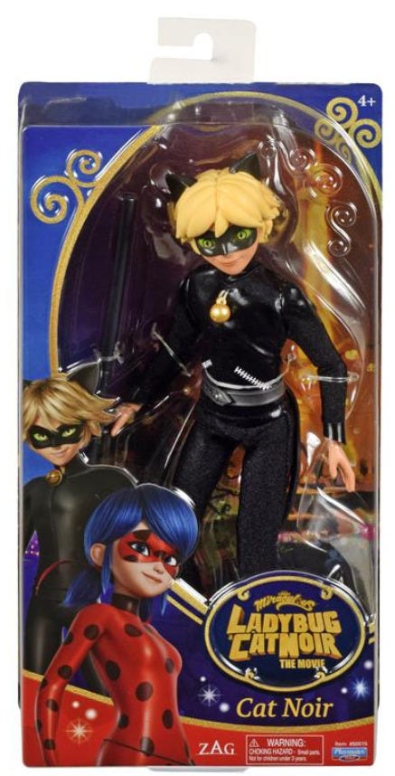 Miraculous Movie Cat Noir Action Doll, 11-Inch, 15-Point Articulation