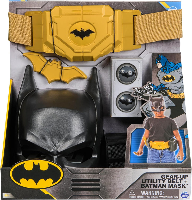 Spin Master DC Comics Batman Gear-Up Utility Belt and Mask Set, 7 Pieces