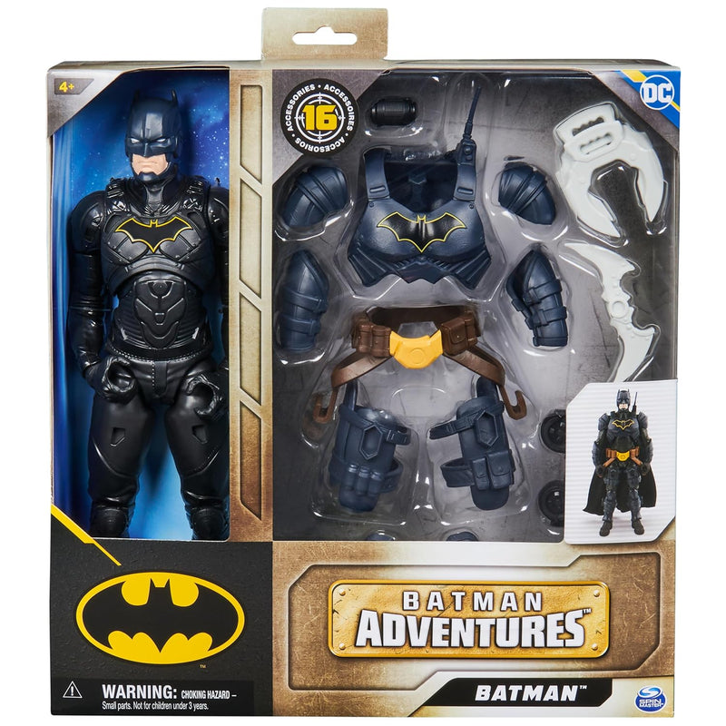 Spin Master DC Comics Batman Adventures Action Figure, 30 cm, 16 Accessories, 17-Point Articulation