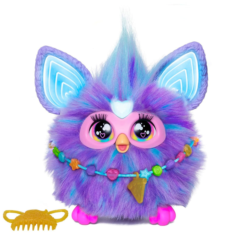 Hasbro Furby Interactive Plush Toy Purple Voice-Activated Dancing Toy with 600+ Reactions, Ages 6+