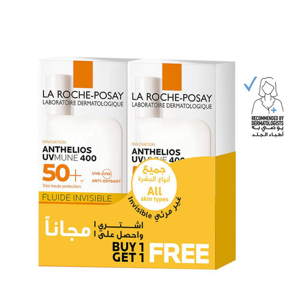La Roche-Posay Anthelios XL Ultra-Light Fluid Sunscreen SPF 50+ Co-Pack 1+1