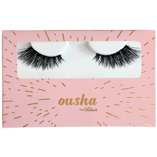 Ousha Double False Lashes No. 12 Human Hair Reusable Eyelashes