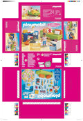 Playmobil Teenager's Room Dollhouse Furniture Set with Convertible Sofa Bed
