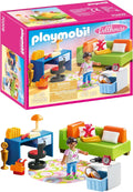 Playmobil Teenager's Room Dollhouse Furniture Set with Convertible Sofa Bed