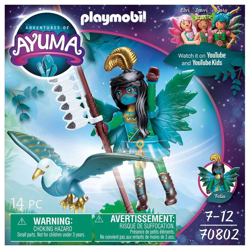 PLAYMOBIL Adventures of Ayuma Knight Fairy with Eagle Soul Animal and Accessories, 14-Piece Set