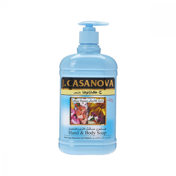 J. Casanova Antibacterial Liquid Soap Moisturizing Body and Hand Wash 500 ml