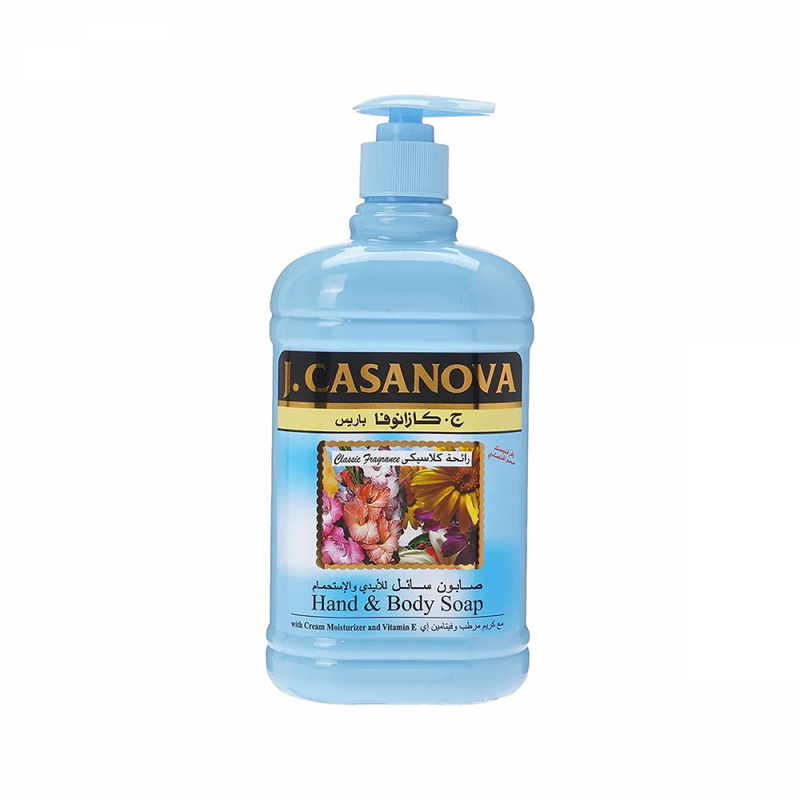J. Casanova Antibacterial Liquid Soap Moisturizing Body and Hand Wash 500 ml