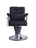 Salon System Black Hydraulic Haircut & Makeup Chair with Swivel Base