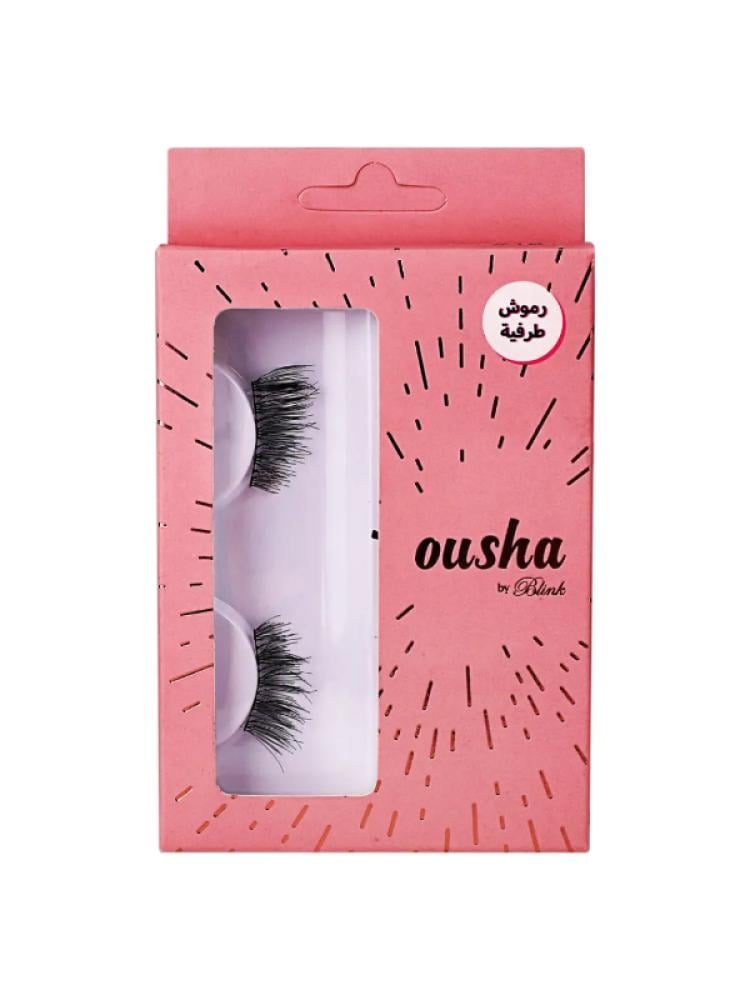 Natural Looking False Eyelashes Single Layer Medium Length Ousha No. 18