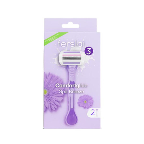 Shaving Razor with Soft Handle and 2 Blades Ferslai