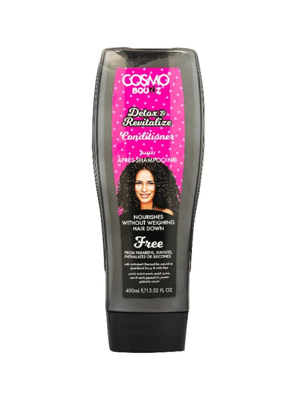 Cosmo Bounz Detox & Revitalize Conditioner with Activated Charcoal - 400ml