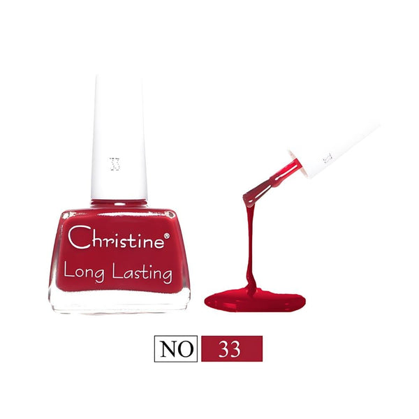Christine Quick-Drying Nail Polish No. 33 Glossy Finish Long-Lasting