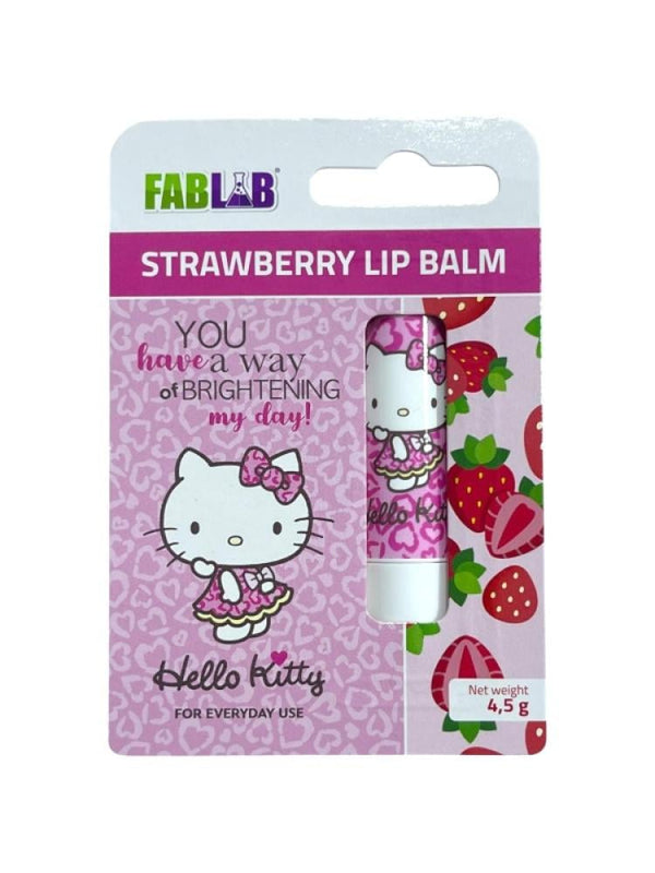 FabLab Hello Kitty Strawberry Lip Balm - Moisturizing, 4.5g