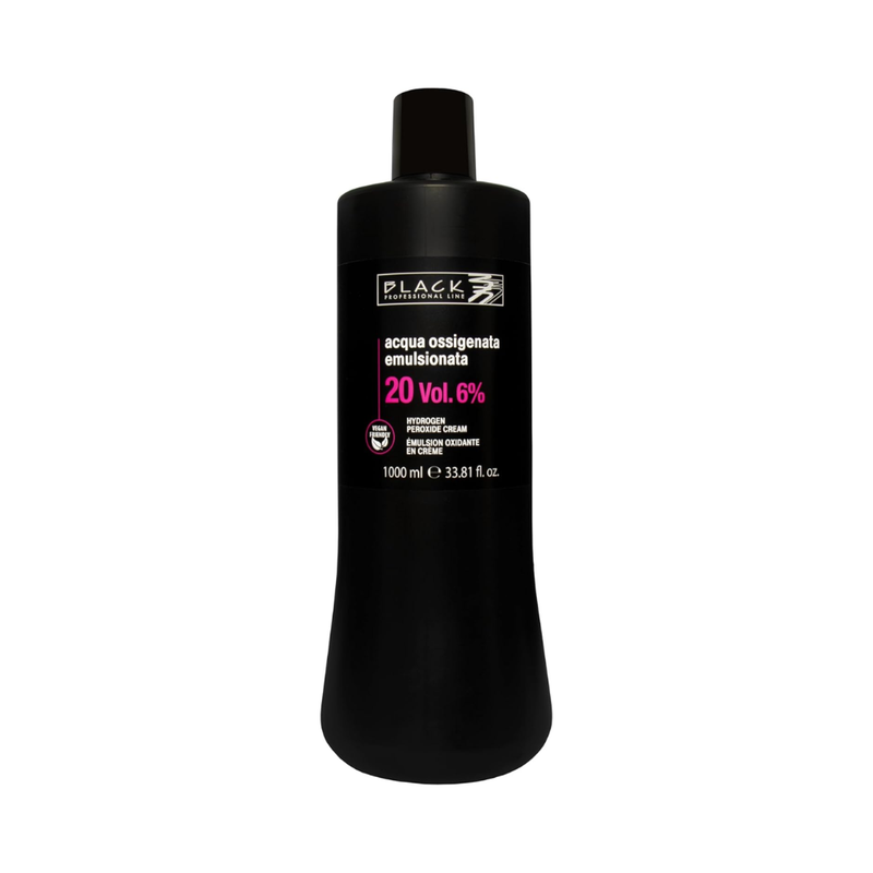 Black Professional Hair Dye Developer 20 Volume 6% 1000ml
