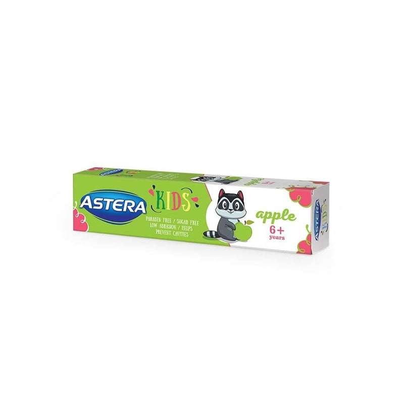 Kids Toothpaste for Children Aged 6+ Apple Flavour Cavity Protection ASTERA 50ml
