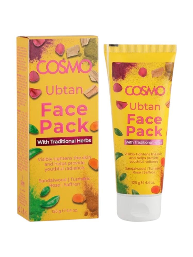 Cosmo Ubtan Face Mask with Sandalwood, Rose, and Turmeric, 125ml