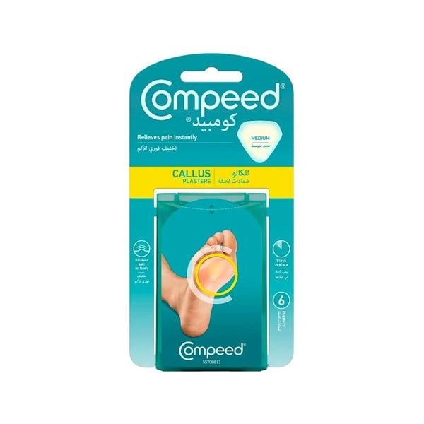 Compeed Callus Plasters with Hydrocolloid Technology, Medium Size, 6 Count