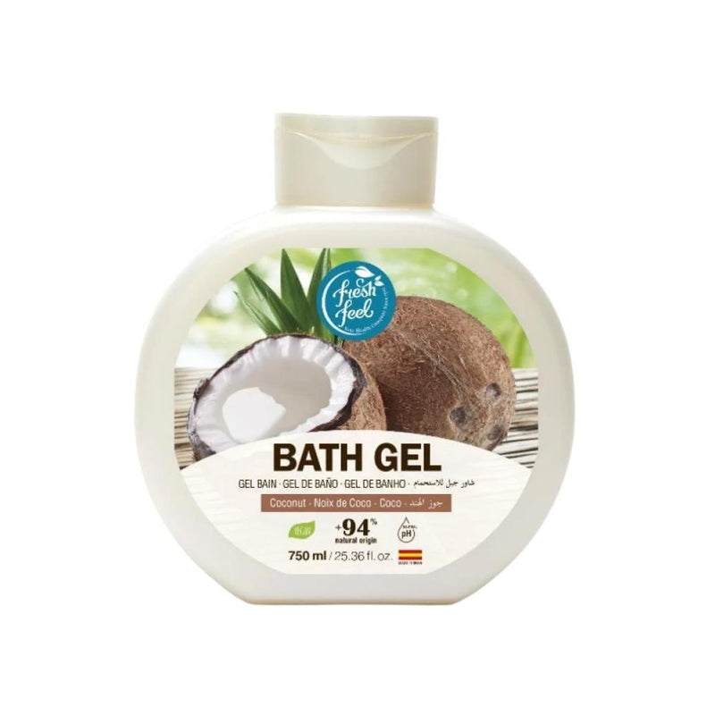 Fresh Feel Coconut Moisturizing Shower Gel Body Wash, 750ml